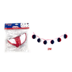 GUIRNALDA TRICOLOR PELOTITAS 6 TIRAS 2M