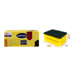 ESPONJA LAVAPLATOS 3PCS 10*7*4.5CM