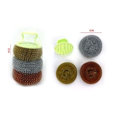 ESPONJA REDONDA ACERO 3 PCS