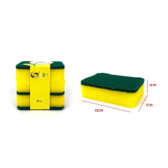 ESPONJA LAVAPLATOS 3PCS 10*7*3CM