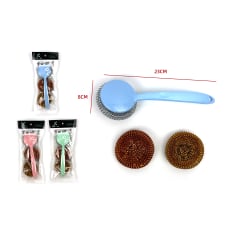 ESPONJA REDONDA ACERO CON MANGO 3 PCS 23CM*8CM