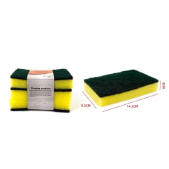 ESPONJA LAVAPLATOS 3PCS 14.5*9.5*3
