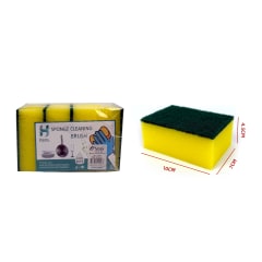 ESPONJA LAVAPLATOS 4 PCS 10*7*4.5CM