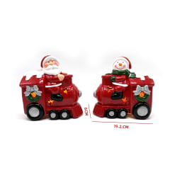 ADORNO NAVIDAD LED TRENCITO 6X6X12 CM