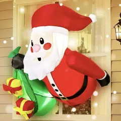 INFLABLE NAVIDAD VIEJITO PASCUERO SALIENDO VENTANA 1.05 MTS /VENTA SOLO POR MAYOR