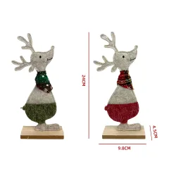 ADORNO RENO NAVIDAD 9.8X4.5X24CM