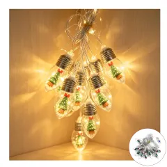 LUCES LED CALIDAS USB  AMPOLLAS/ARBOL NAVIDAD 40 LUCES 2.5MTS