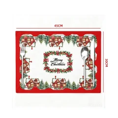 INDIVIDUAL NAVIDAD CASA NAVIDEÑA 30X45CM