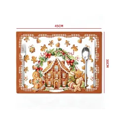INDIVIDUAL NAVIDAD CASA JENGIBRE 30X45CM