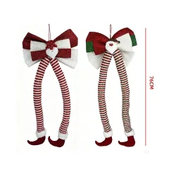 LAZO NAVIDEÑO PIES SANTA 35X76CM