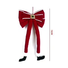 LAZO NAVIDEÑO PIES SANTA 34X73CM