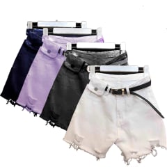 SHORT JEANS CON ELASTICO COLORES SURTIDOS