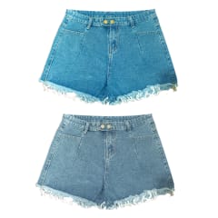 SHORT JEANS SIN ELASTICO MUJER