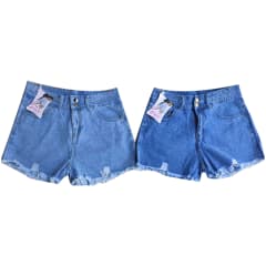 SHORT JEANS CORTO SIN ELASTICO PARA MUJER