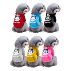 ROPA PARA MASCOTA POLERON CON ESTAMPADO XS/S/M/L/XL/XXL |12 UNID