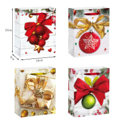 BOLSA NAVIDAD REGALO BLANCA 18X8X24 CMS
