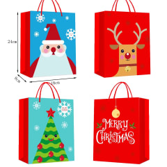 BOLSA PARA REGALO DISEÑOS NAVIDAD 18x8x24 CMS