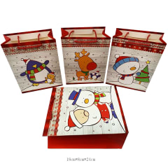 BOLSA DE REGALO NAVIDAD DISEÑO INFANTIL 18*8*24