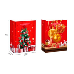 BOLSA DE REGALO NAVIDAD DISEÑO 72x50x18 CMS
