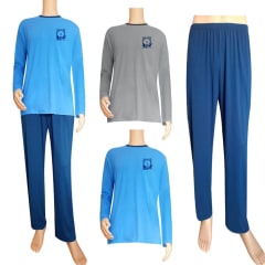 PIJAMA HOMBRE DISEÑO MANGA LARGA  |12 UNID