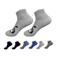 CALCETINES DE NIÑO JUVENIL CORTE TOBILLO CON ESTAMPADO TALLA 13-16 | 12 UNID