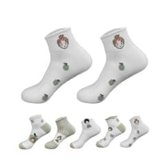 CALCETINES DE NIÑA JUVENIL TOBILLERA ALGODON PEINADO SIN COSTURA | 12 UNID