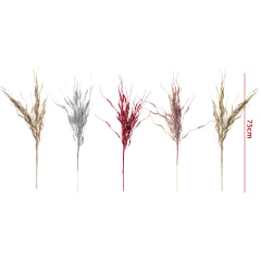 RAMA DE FLORES ARTIFICIALES NAVIDEÑAS BRILLANTES 75CM