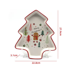 PLATO DE NAVIDAD DISEÑO ARBOL 27.9X22.8X3.1CM