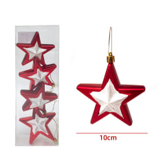 Estrella de navidad 10cm 4pcs