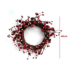 DECORACION DE NAVIDAD CORONA 40CM