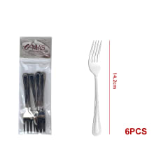 TENEDOR DE MESA ACERO INOXIDABLE 14.2CM 6PCS 