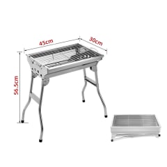 PARRILLA PORTATIL A CARBON PLEGABLE 45X30X56.5CM