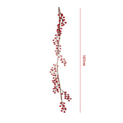 GUIRNALDA DE NAVIDAD FRUTOS ROJOS 107X3X3CM