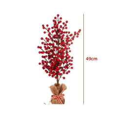 ARBOL DE NAVIDAD FRUTOS ROJOS 49X15X9CM