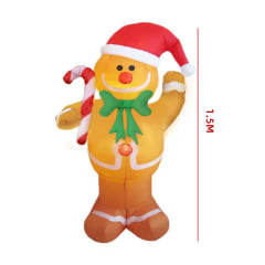 INFLABLE GALLETA DE JENGIBRE NAVIDAD 1.5M