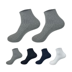 CALCETIN DE HOMBRE CORTE TOBILLO ACANALADO LISO  | 12 UNID