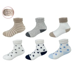 CALCETINES DE BEBE TOALLA PUÑO DOBLADO 9-18M
