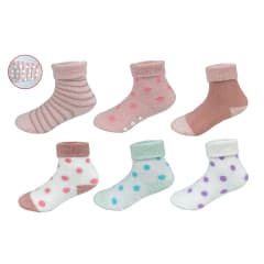 CALCETINES  BEBE TOALLA PUÑO DOBLADO 9-18M