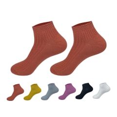 CALCETIN DE MUJER CORTE TOBILLO ACANALADO LISO  | 12 UNID