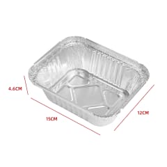 ENVASE DESECHABLE ALUMINIO 15X12X4.6CM