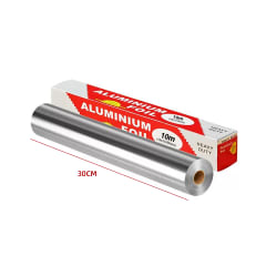 PAPEL ALUMINIO EN ROLLO 30CMX10MT