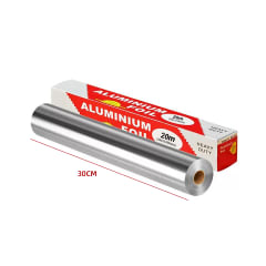PAPEL ALUMINIO EN ROLLO 30CMX20MT