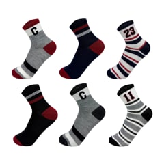 CALCETINES DE  NIÑO CON DISEÑO DE RAYAS PARA  3-6 AÑOS - DISEÑOS SURTIDOS