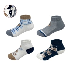 CALCETIN BEBE TOBILLO ALGODON OSO ANTIDESLIZANTE  9-18M