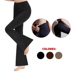 CALZA MUJER CON GLITTER CORTE PALAZZOM/L/XL