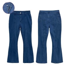 JEANS BOTA ANCHA MUJER TALLA COLORES SURTIDOS