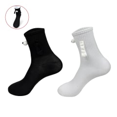 CALCETINES UNISEX CON IMANES  COLORES NEGRO Y BLANCO