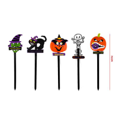 ADORNO JARDIN ESTACA HALLOWEEN MULTIPLE DISEÑO 70CM