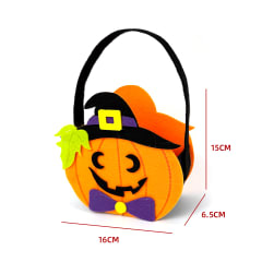 BOLSA DULCES HALLOWEEN CALABAZA PAÑOLENCI 16X6.5X15CM