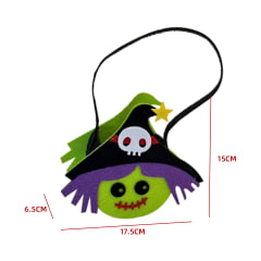 BOLSA DULCES HALLOWEEN BRUJA PAÑOLENCI 17.5X6.5X15CM